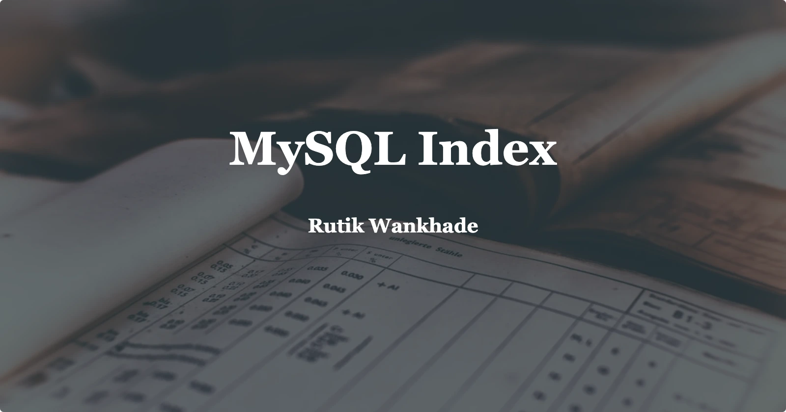 Day67【概念解析】 MySQL Index